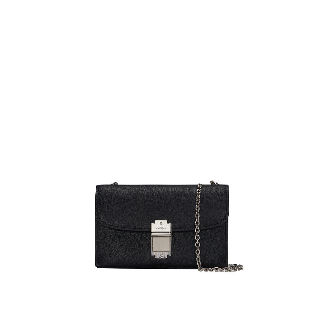 Occam Lune Bar Double Chain Card Wallet (오캄 룬 바 더블 체인 카드 지갑) Black