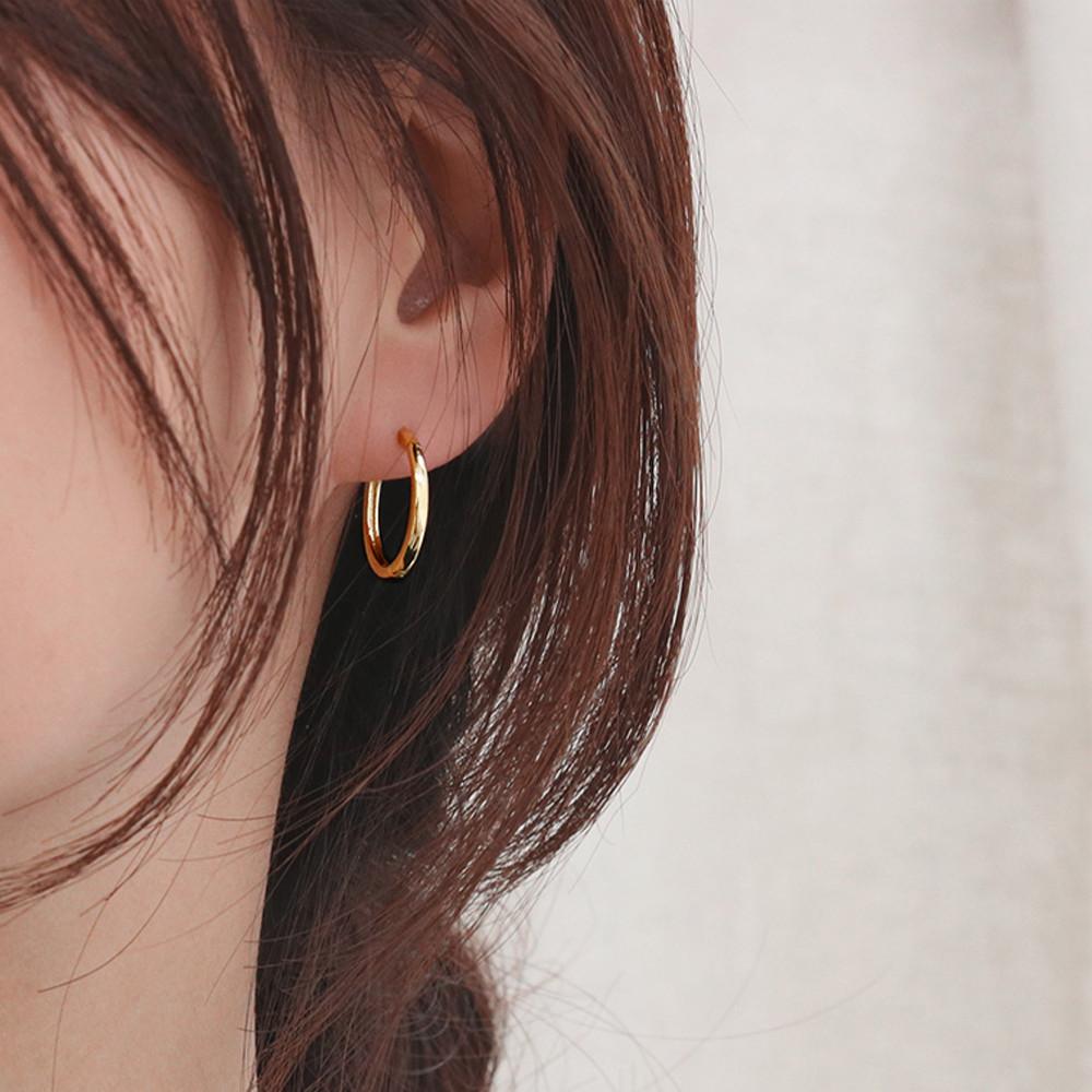 골드앤디어 14K 골드필드 데일리 원터치 링 귀걸이