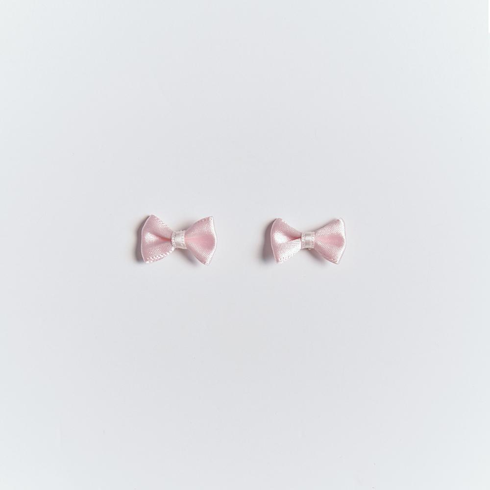 [925 SILVER] Mini Satin Ribbon Earring
