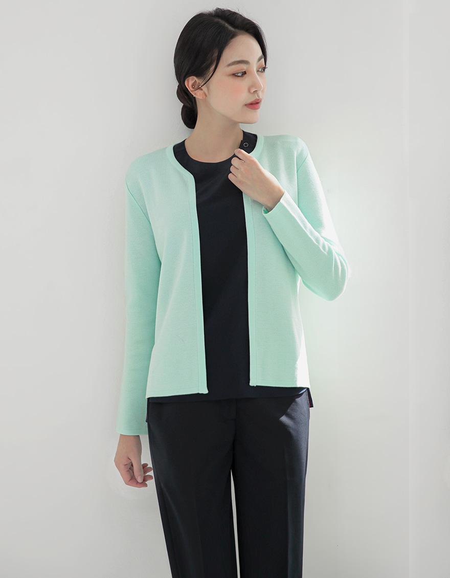 [WOMEN] 니티드 가디건 민트