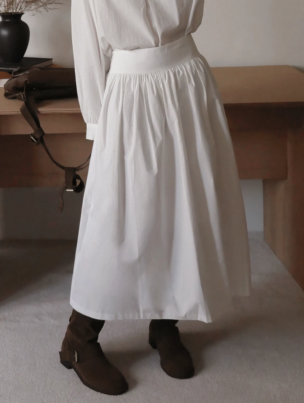 Pitz flared skirt<font style="font-size:0px