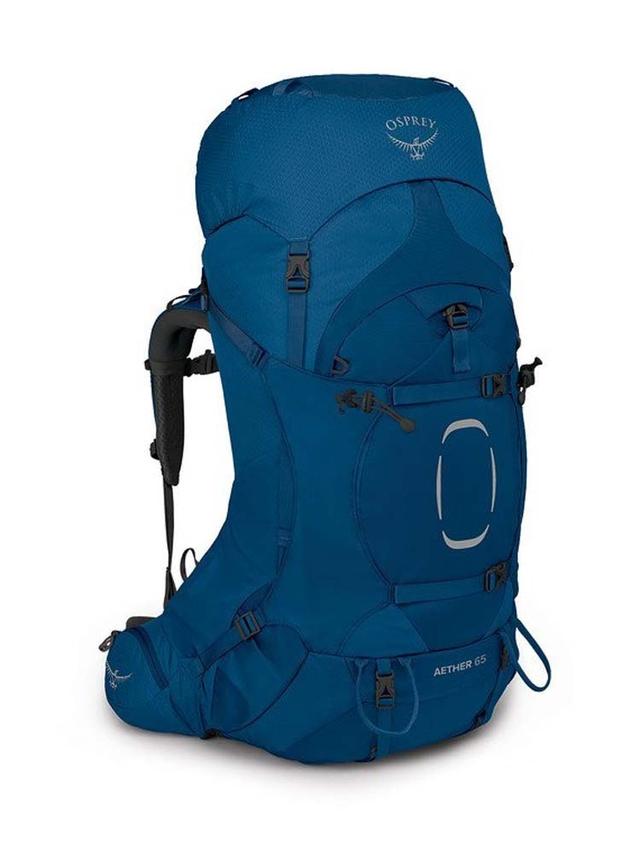 Osprey Aether 65 Mens Hiking Backpack - Deep Water Blue - S/M