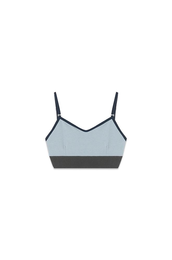 Color block bra_Sky