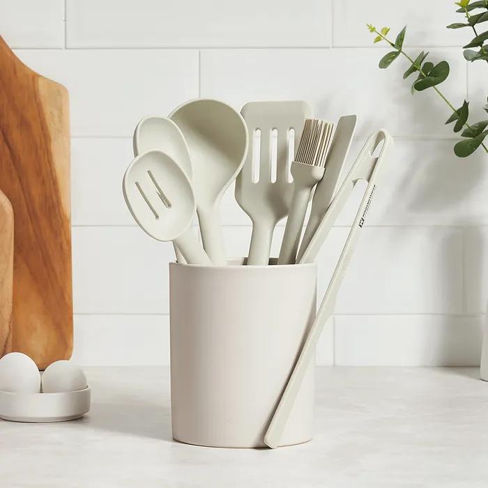 에델 실리콘 조리도구 라이트 7종 세트 [볶음스푼/투홀스푼/스패츌라/국자/뒤집개/브러쉬/집게]