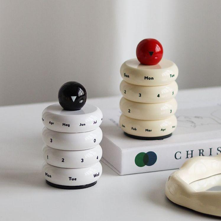 빈티지 만년달력 오브제 탁상 캘린더 소품 모던 장식품