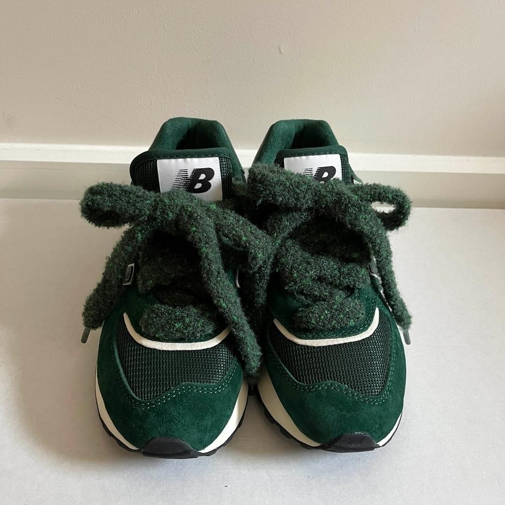 신발끈 청키 슈레이스 그린 /크림