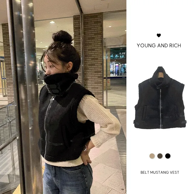 [갓성비/겨울아우터 ☃️] 커닝 무스탕 - vest