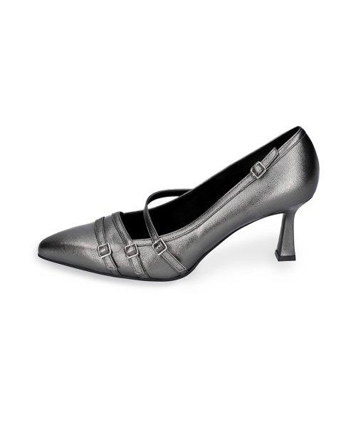 Horn Strap Pumps(B/Nickel)
