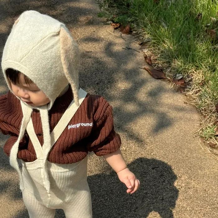 Check Sleeve Knit(2 color)