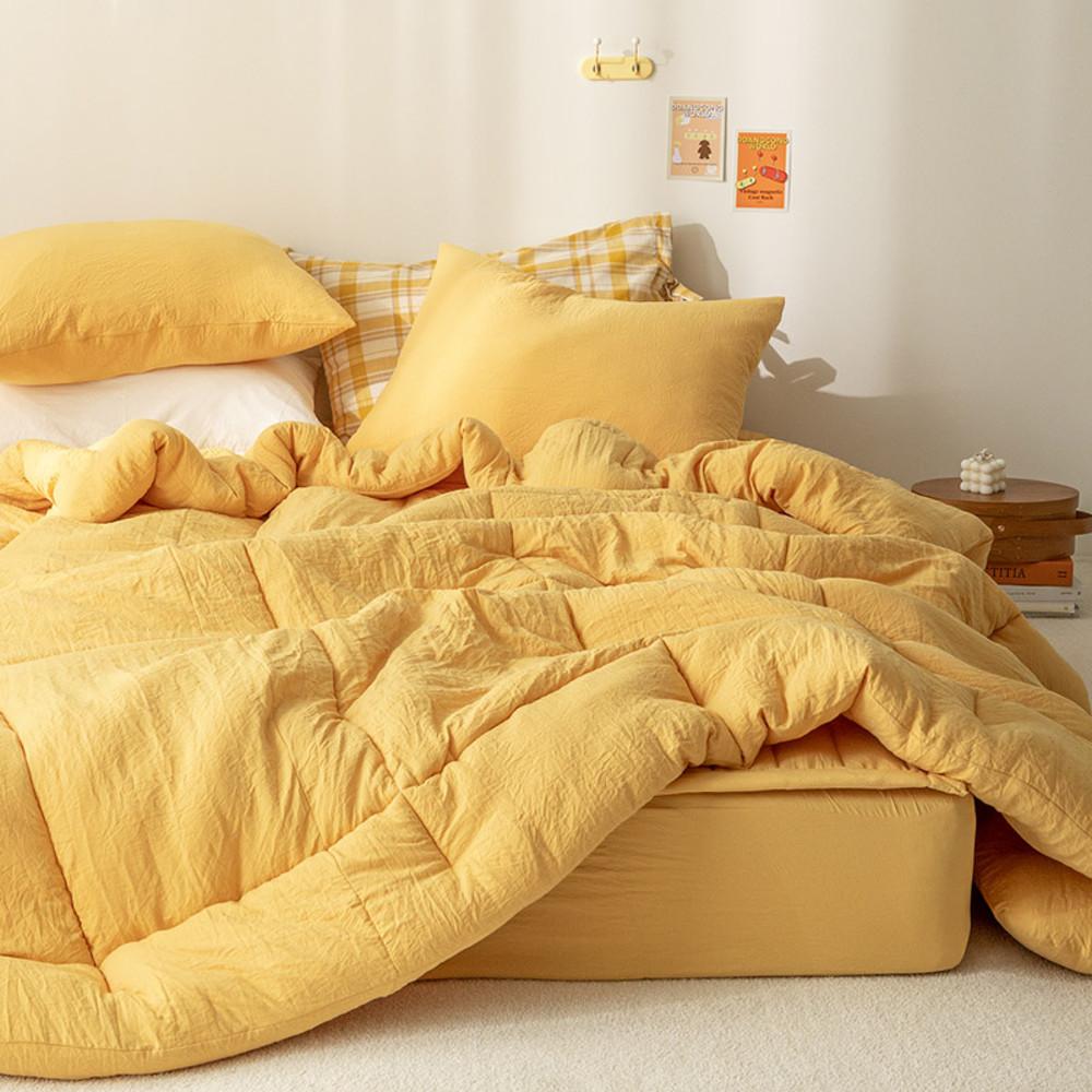 부드러운 알러지케어 먼지없는 순면 호텔식 차렵이불 워싱 광목 사계절