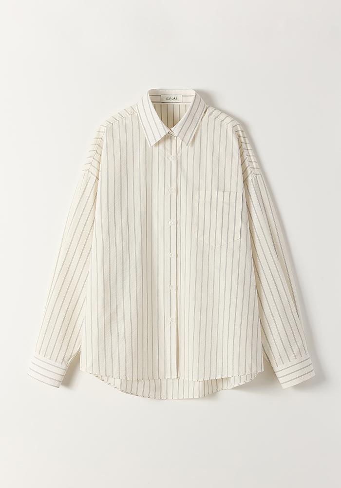 3RD / Relaxed cotton shirt (Ivory)