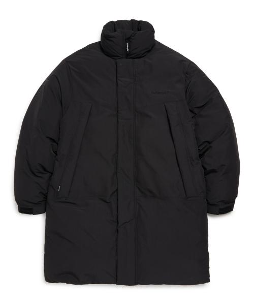 사인로고 롱 패딩 자켓 - BLACK