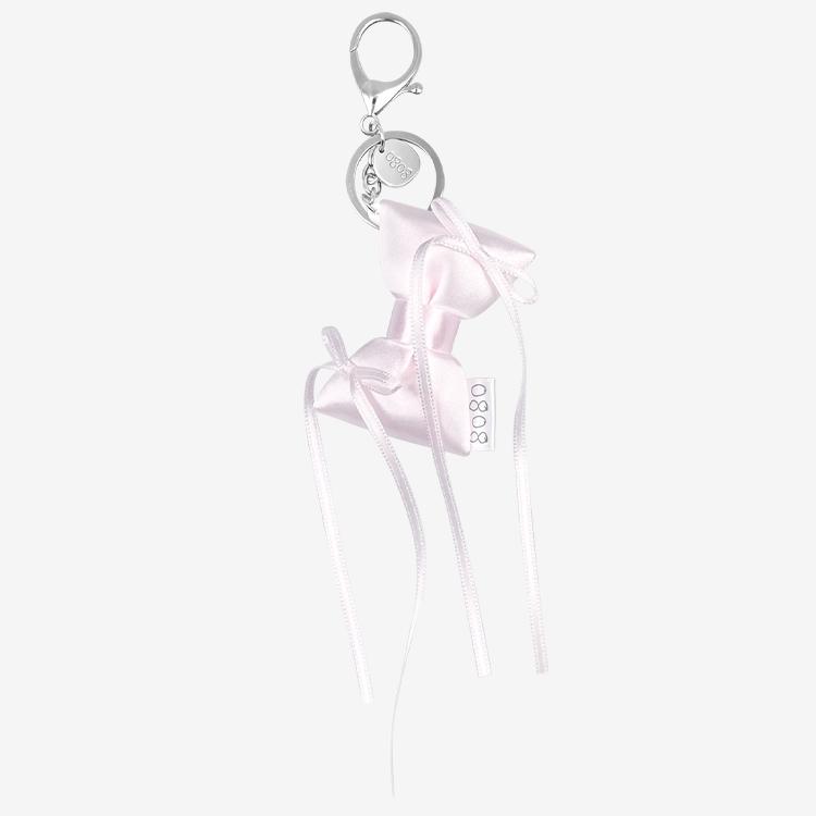0808 ribbon keyring (pink)