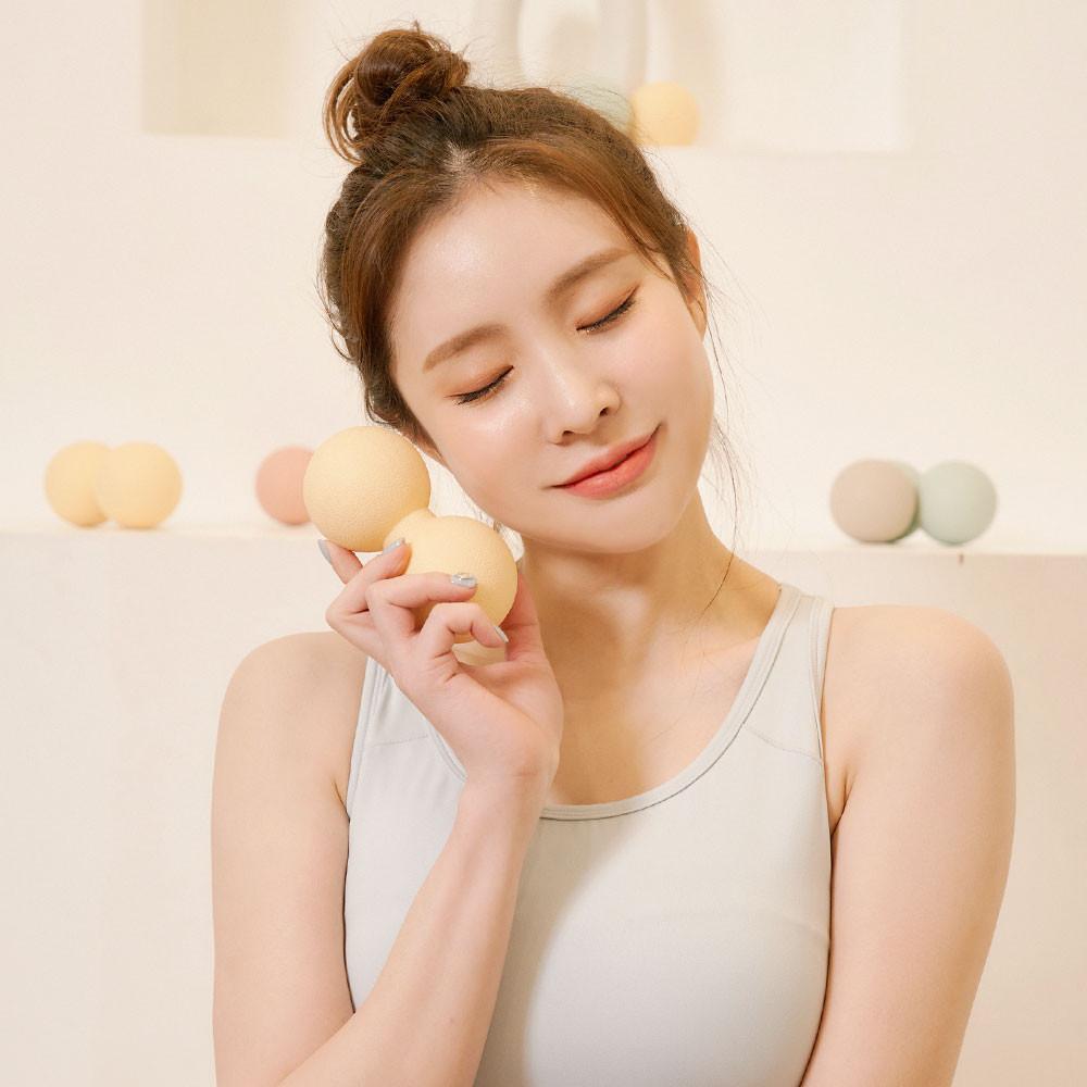 오짐 TPE 마사지볼 땅콩 듀얼 지압 요가볼