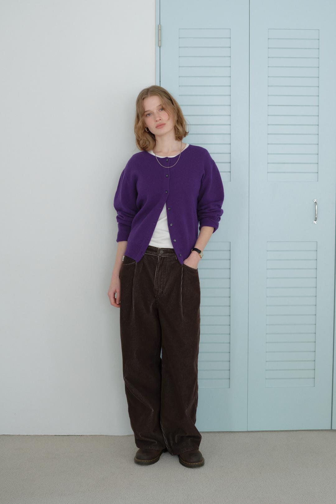 Pound Cardigan (purple)