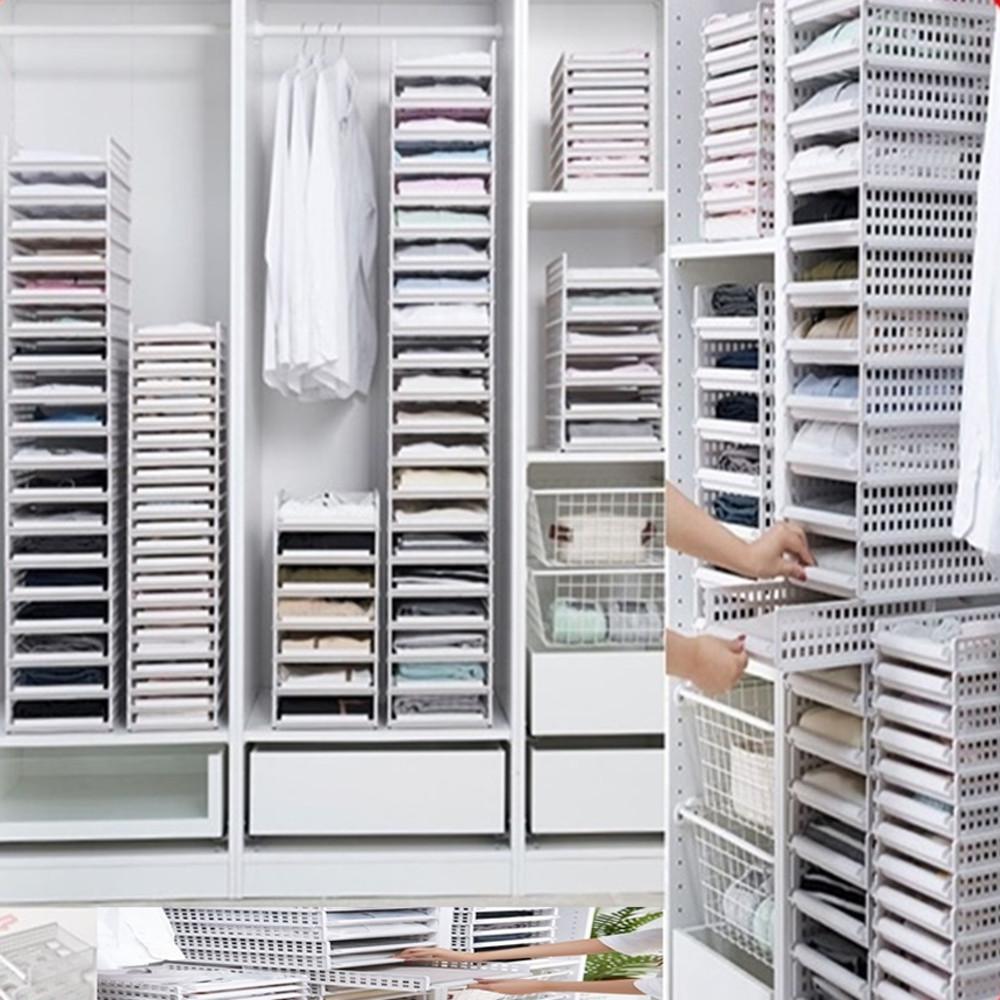 옷정리 옷장수납방법 수납함 옷보관박스 티셔츠 바지 니트 정리 함 슬라이딩 소