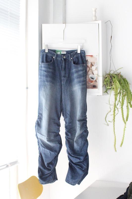 히피디피 side shirring wide jean