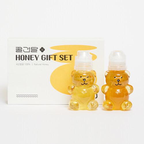 [꿀건달] 꿀꿀 곰돌이 벌꿀 튜브 2종 세트