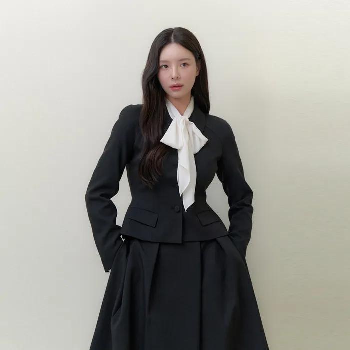 Raglan-sleeve Jacket(벨트 제공)/ Black(3color)