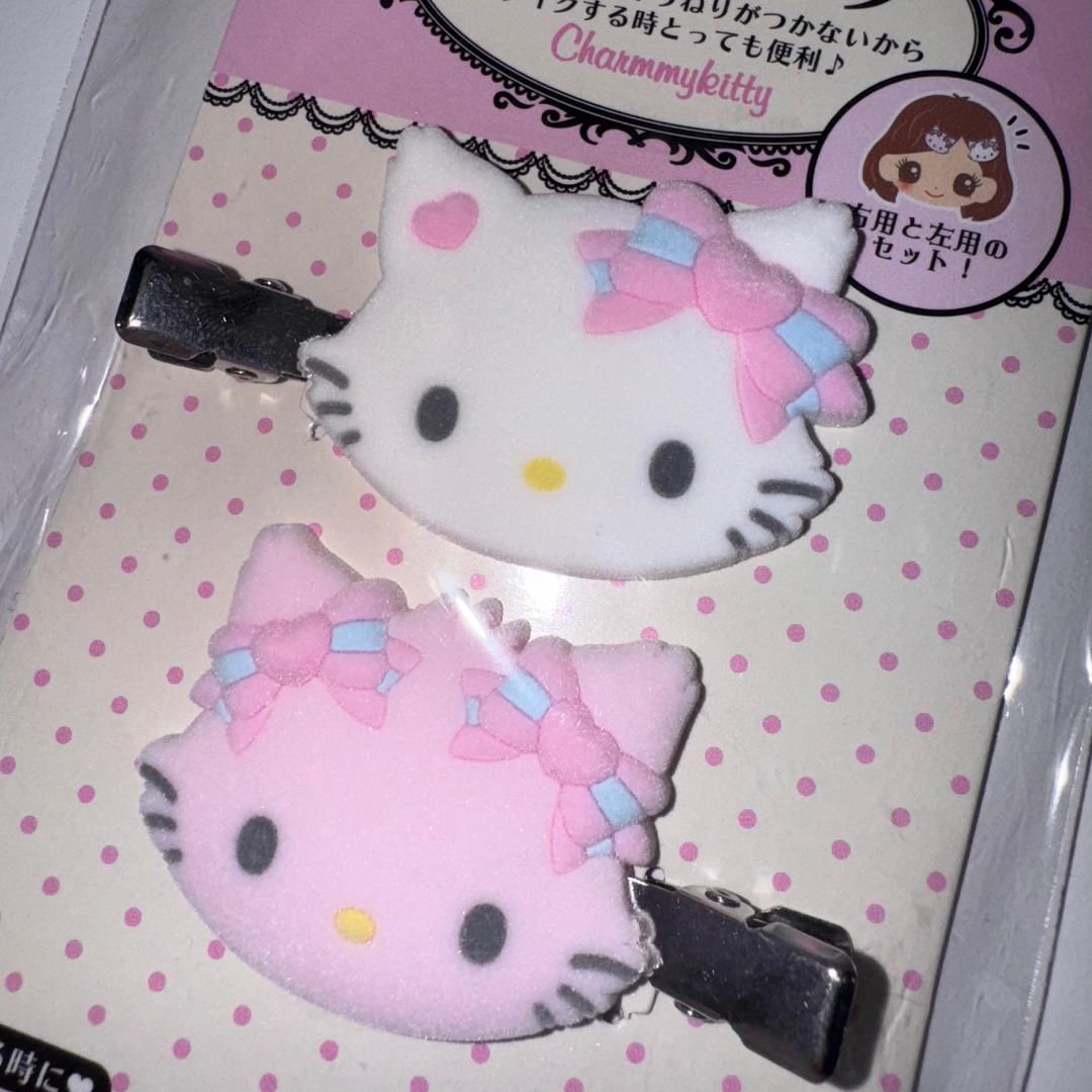 [망키야] 챠미키티 플로키 헤어클립 헤어핀