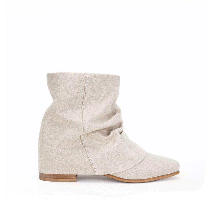[카즈하,민니 착용] Linen Wrinkle Boots