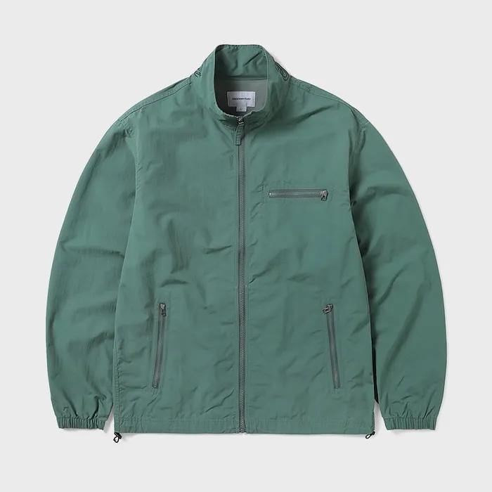 Script Track Jacket Green