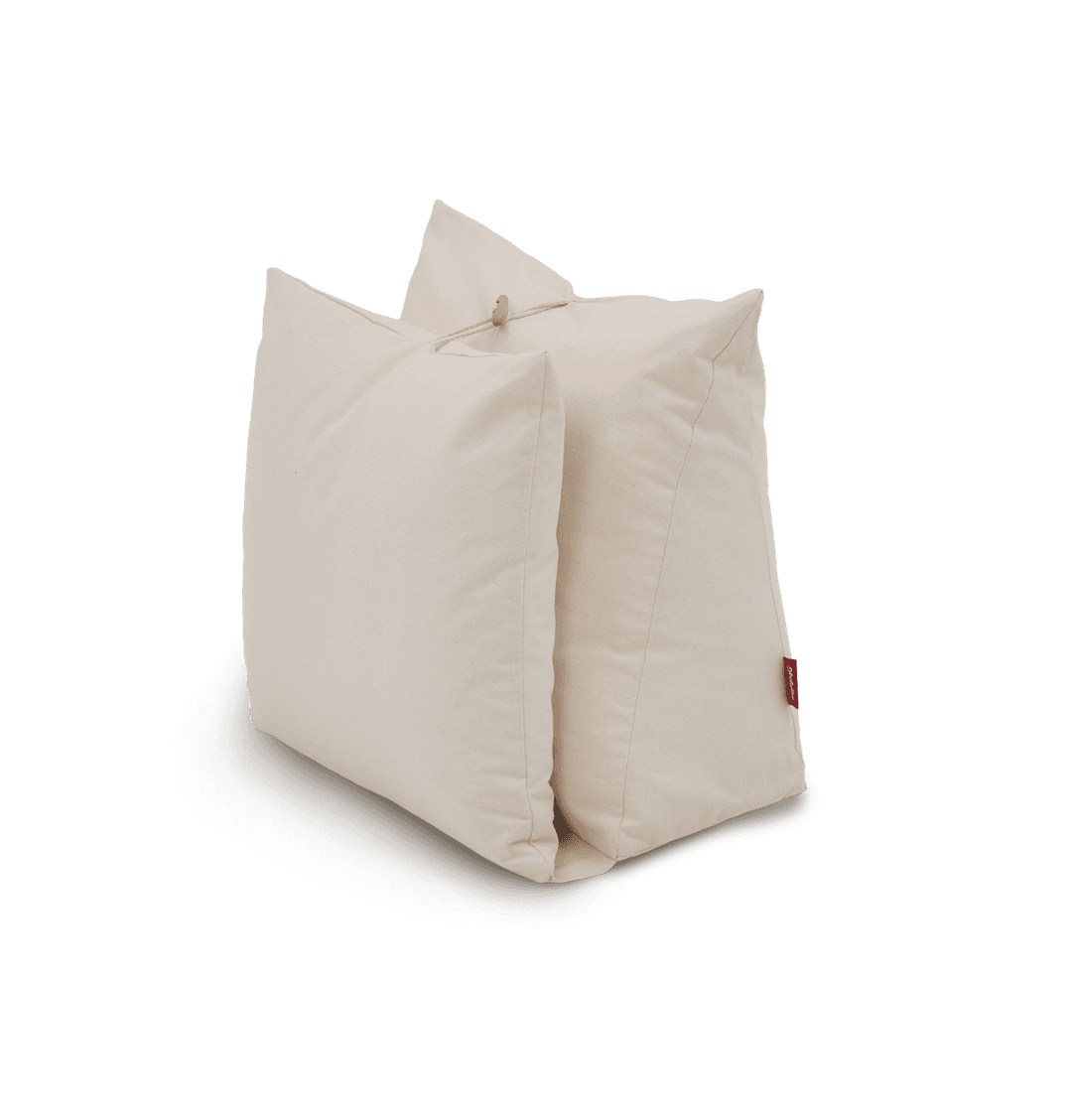 일체형 옥스포드 삼각쿠션방석세트 화이트(솜포함)