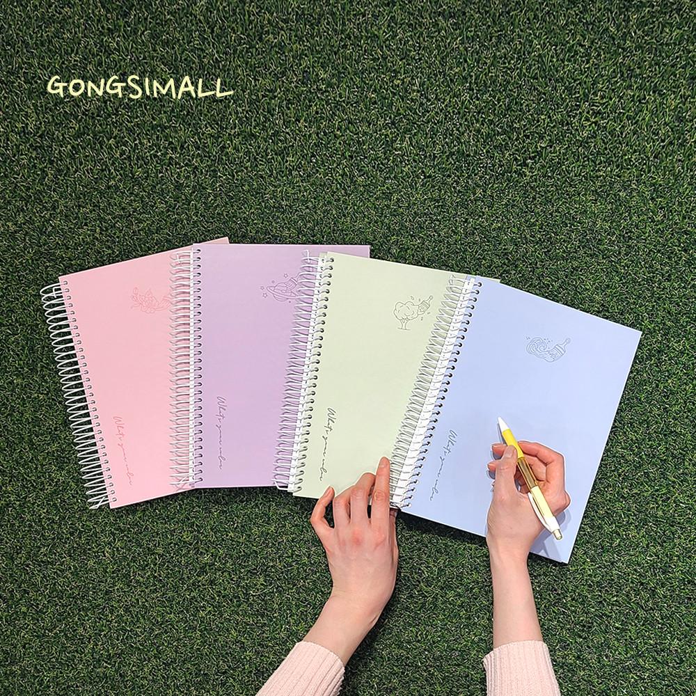 9000 두꺼운 스프링 노트 대용량 유선 단단한 표지 인덱스 성경필사 병원접수 대학 노트