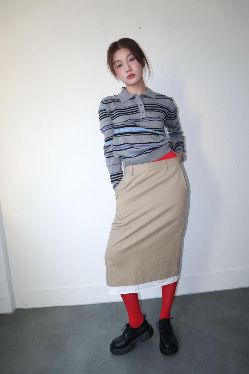 leezy layered skirt (2color)