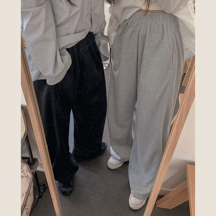 큐니걸스 [숏,일반,롱]수선놉94#밴딩와이드투웨이팬츠