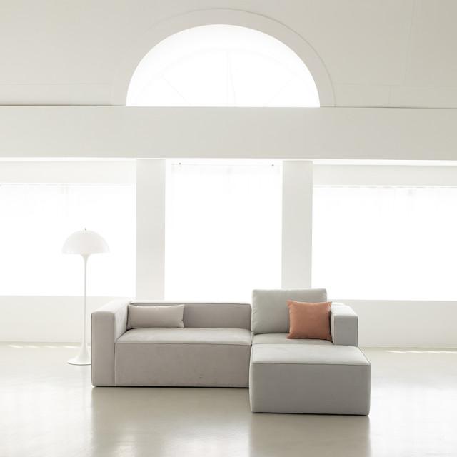 [패브릭소파]기능성 패브릭 모듈소파 스웨이드 3인용 4인용 4인쇼파 이지클린 아쿠아텍스 Y3-17