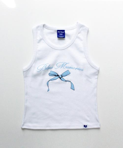 배드블루(BADBLUE)  Ribbon Sleeveless White - 사이즈 & 후기 | 무신사
