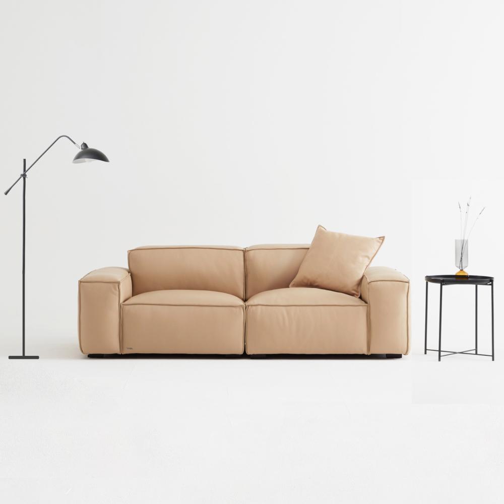 테라 이태리 천연면피가죽 3인 소파 (전체가죽)