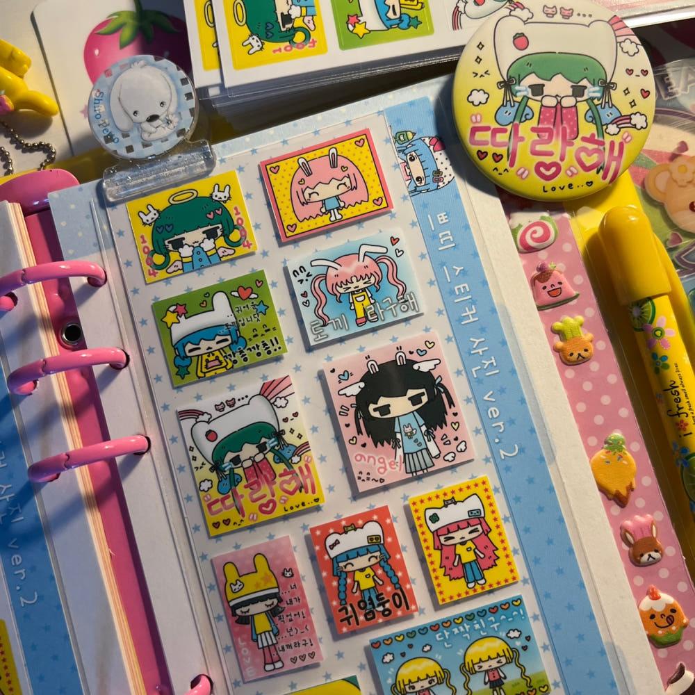 [해피희] 쁘띠 스티커 사진 ver.2 스티커