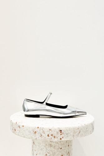 Lucy Mary Jane Flats Silver