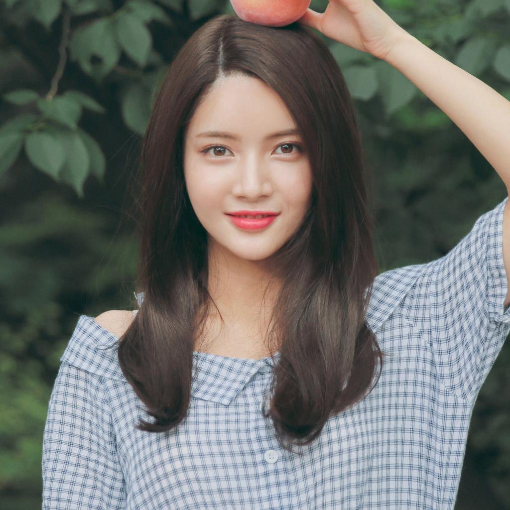 [부분수제 통가발] 엔젤릭 레이스 프론트 미디엄 스트레이트