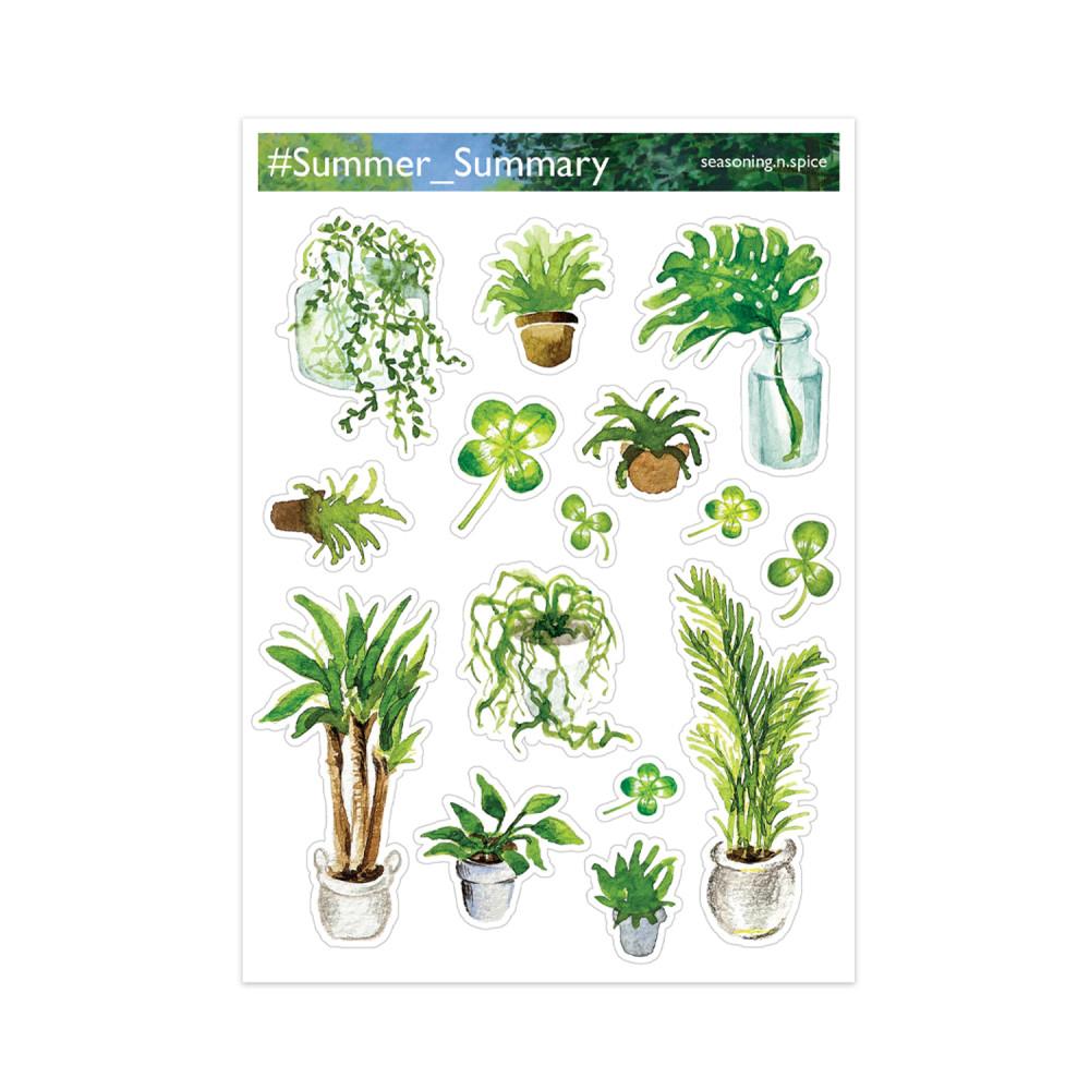 [시즈닝앤스파이스] 썸머리 수채 스티커 MINI