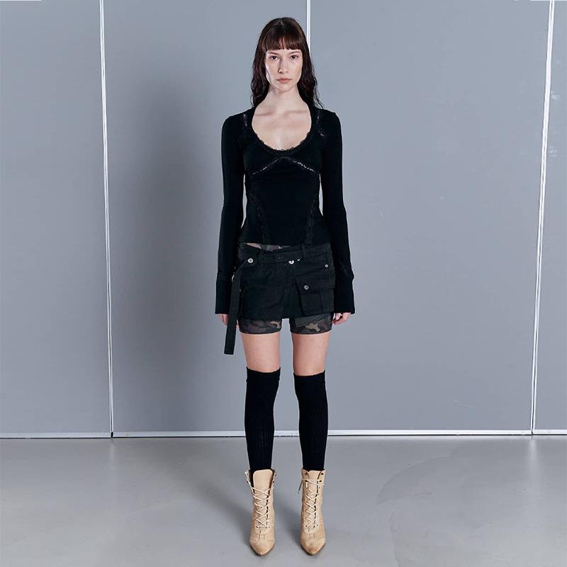 [10/04 순차출고] MICRO WRAP CARGO SKIRT (BLACK)