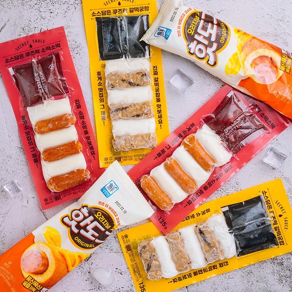 소떡소떡 130g 1인분 개별 낱개 간편 포장 휴게소 간식 소스포함 갈떡궁합