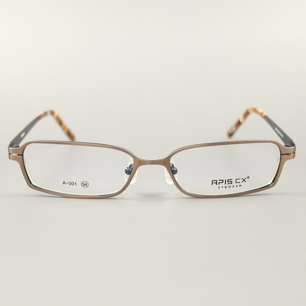 APIS square stainless steel glasses (brown)