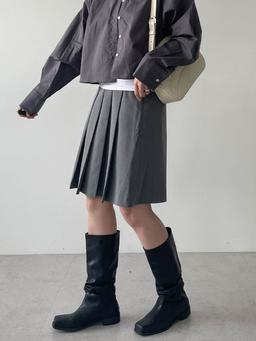 하프플리츠스커트