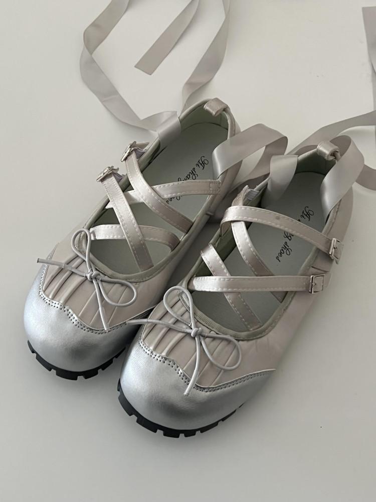수심 Silver Ballet Maryjane(4 color) 실버 발레 메리제인 리본