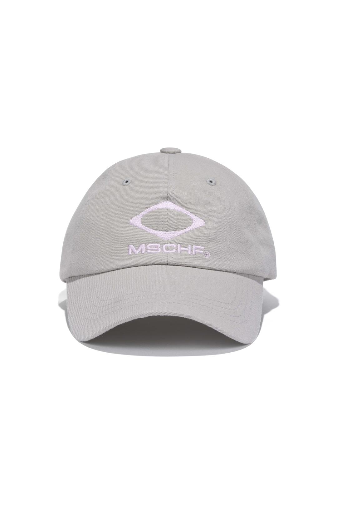 RHOMBUS COTTON BALL CAP_LIGHT GREY