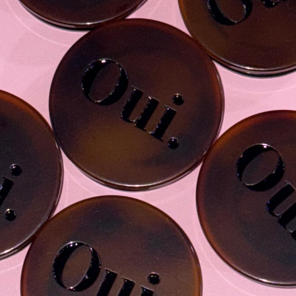 Oui 마블 아크릴 스마트 톡