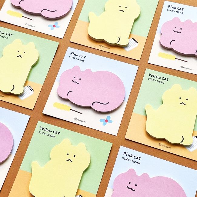 [버라이어티숨] 고양이 스티키 메모 2종