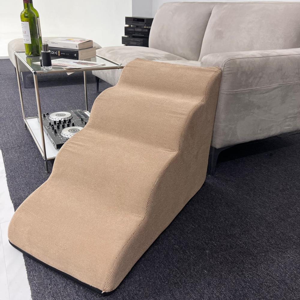 올미오펫 올패브릭 강아지 계단 스텝 논슬립 반려견 애견 슬라이드 곡선 4단