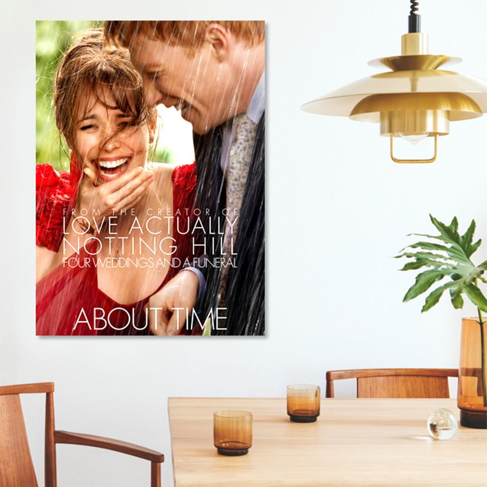 어바웃타임 영화 포스터 빈티지 감성 홈카페 브로마이드 그림 사진 액자