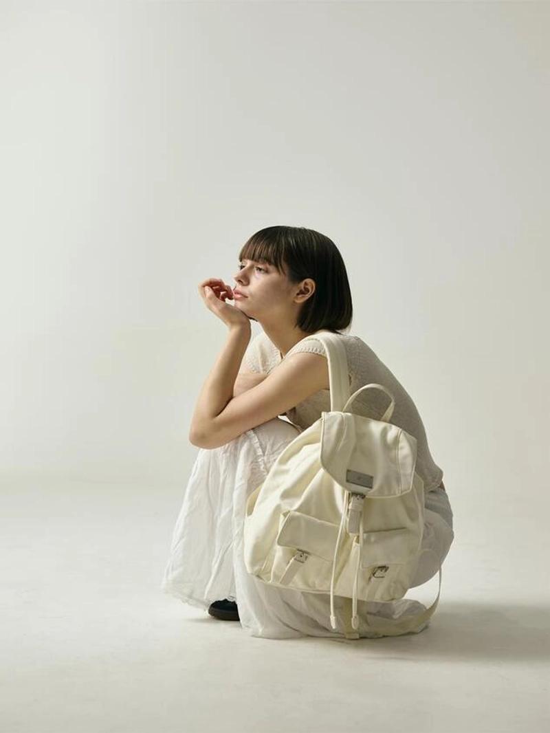 SALADBOWLS - SYMBOL NYLON BACKPACK[IVORY]