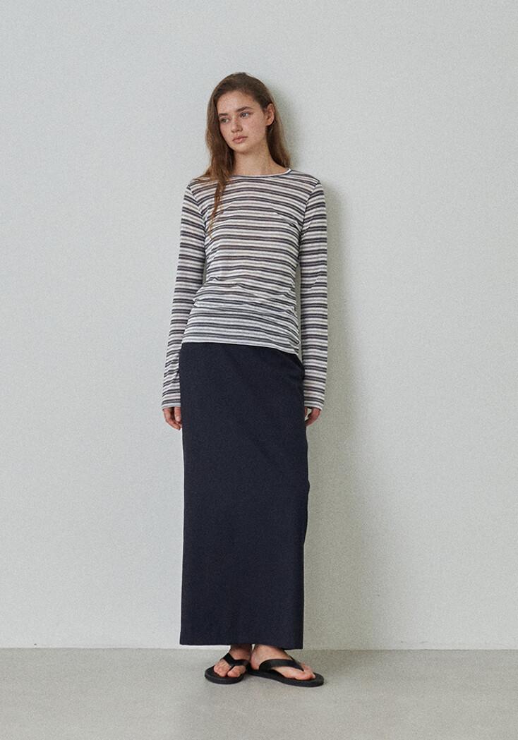 [1차 리오더] Sheer Stripe tee