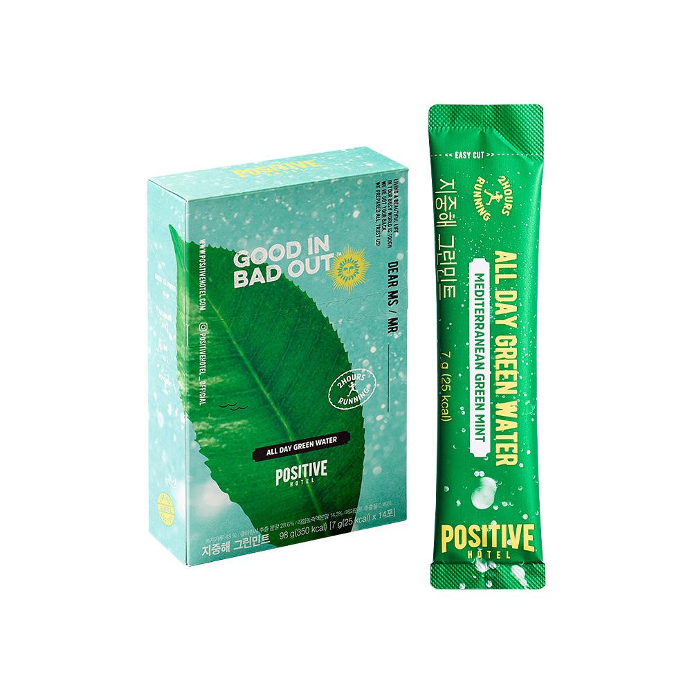 파지티브호텔 지중해 그린민트 7g x 14포